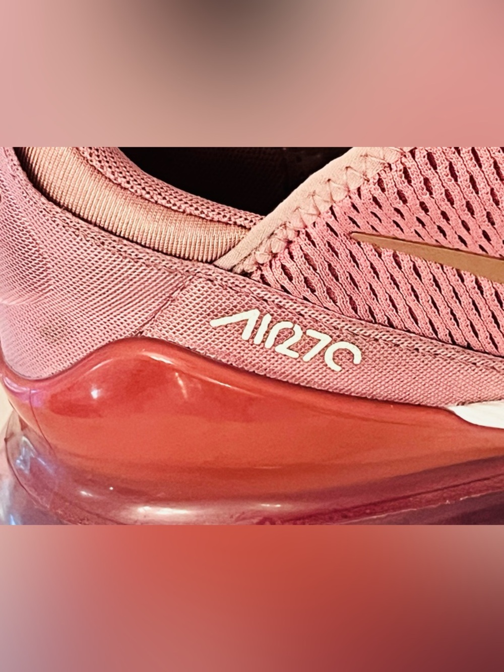 Nike Air Max 270 Rust Pink Running Women Sneakers BQ0969-600 - Sz 10 EUC - Picture 6 of 15